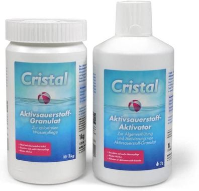 Bayrol Cristal 1,0 kg Aktivsauerstoff Granulat + 1,0 l Aktivsauerstoff Aktivator - Sp