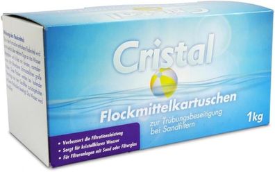 Cristal Flockmittelkartuschen 1,0 kg (8 Stk.)