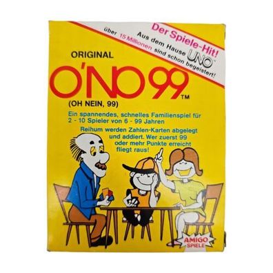 ONO 99 Spiel - 1986 Amigo Vintage Kartenspiel Oh Nein O'no 80er Unbespielt