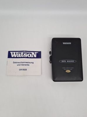 Watson CR 5025 Walkman Kassettenspieler Bass Boost mit Anleitung Funktioniert
