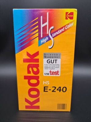 KODAK HS E-240 VHS HIGH Standard COLOUR NEU Verschweißt Vintage