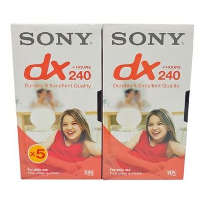 VHS Video Leerkassette 2 Sony dx 240 Kassette zum bespielen
