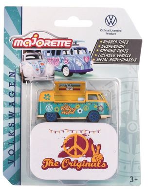 Majorette 212055005 - VW The Originals Deluxe Cars - VW T1 The Hungry Hippie