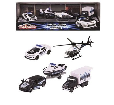 Majorette 212053188 - Police Force 4 Pieces Giftpack - Neu
