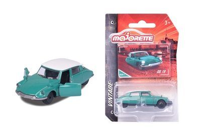 Majorette 212052010Q11 - Vintage Cars - Citro&euml; n DS 19, green - Neu