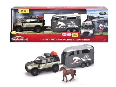 Majorette 213776000 - Grand Series - Land Rover Horse Carrier - Neu