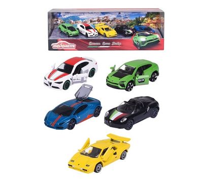 Majorette 212053178 - Dream Cars Italy, 5 Pieces Giftpack - Neu