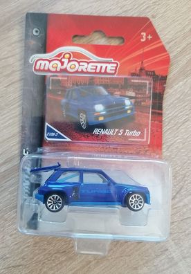 Majorette 212052010 - Vintage Cars - Renault 5 Turbo - blau - Neu