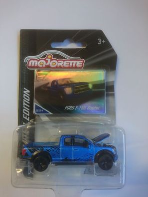 Majorette 212054024 - Limited Edition Series 7 - Ford F-150 Raptor metallic blau