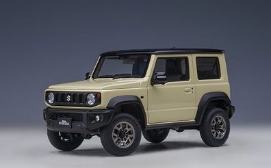 AUTOart 78510 -1/18 Suzuki Jimny Sierra (JB74), Chiffon Ivory Metallic-Black