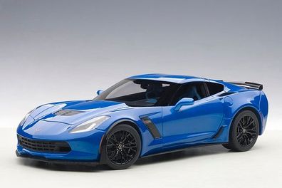 Autoart 71265 - 1/18 Chevrolet Corvette C7 Z06 2014 - Laguna Blue Tintcoat - Neu