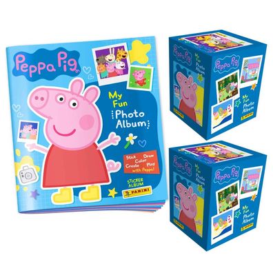 Panini Peppa Pig Sticker - Mein Fotoalbum (2023) - 1 Album + 2 Display Sammelsticker