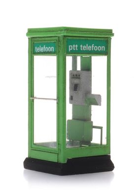 Artitec 10.397 - 1/87 / H0 Telefonzelle PTT-Grün 80-90er Jahre - Bausatz