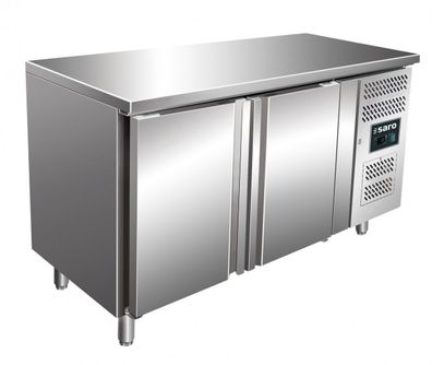 Kühltisch Mod. Kylja 2100TN mit 2 Türen Arbeitstisch Edelstahl 1360x700x950 Gastlando