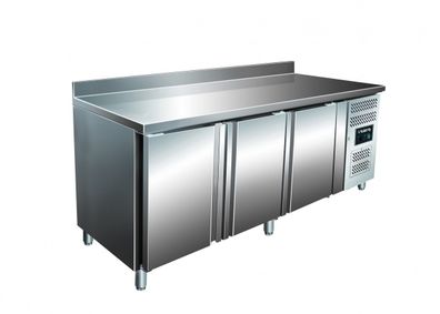 Kühltisch Mod. Kylja 3200TN mit 3 Türen+ Aufkantung Edelstahl 1795x700x950 Gastlando