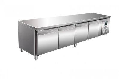 Unterbau Kühltisch Mod. UGN 4100TN 4 Schubladen Edelstahl 2230x700x650 Gastlando