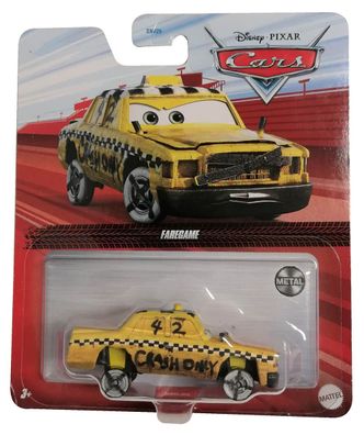 Mattel GKB03 Disney Pixar Cars 3 Faregame Taxi Spielzeugauto Actionauto Gelb/ Sch