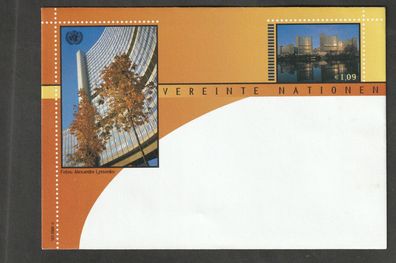 Ganzsache UNO Wien Umschlag Internationales Zentrum Wien U 5 postfrisch