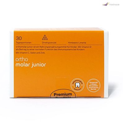 Orthomolar junior Himbeer-Limette Direktgranulat - 30 Tagesportionen