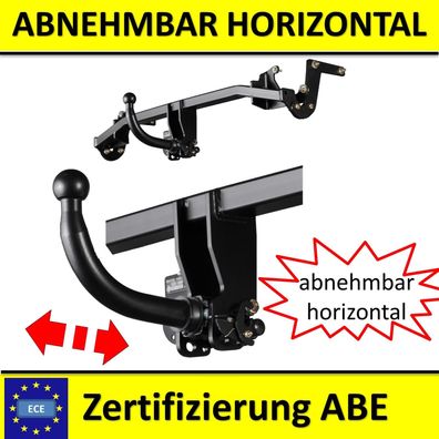 Anhängerkupplung abnehmbar mit Hebelsystem für Audi A3 8P Sportback 2008-2013