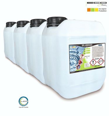 Abflussreiniger Rohrreiniger Flüssig Biologisch 4 x 5000 ml | 20L