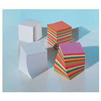 Ersatzklotz 9 x 9 x 9 cm Papier weiß lose