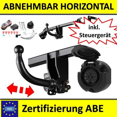 AHK Anhängerkupplung abnehmbar + E-Satz 13 poli für Audi A5 8T Sportback 2007-