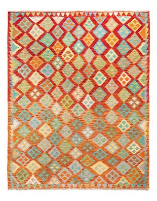 Kelim-Afghan Handgewebter Designer Kelim Nr.137 247x185cm aus 100% Wolle