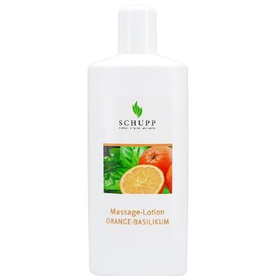 Massage-Lotion Orange-Basilikum 6 x 1000 ml + Spender