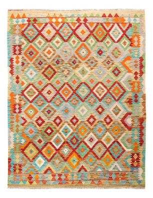 Kelim-Afghan Handgewebter Designer Kelim Nr.134 244x175cm aus 100% Wolle