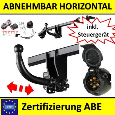 Anhängerkupplung abnehmbar + E-Satz 7 poli für Audi A4 B9 Stufenheck 2015-