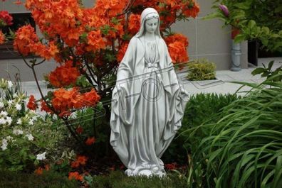 Mutter Jesus Maria Statue Grab Skulptur Heilige Figur Garten Deko 100cm S101189