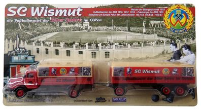 SC Wismut Nr. - Die Fußballmacht der 50er Jahre im Osten - MAN Büssing - Hängerzug