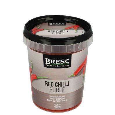 Bresc Rotes Chili-Püree 2x 450g Gewürz-Paste aus frischen Pfeffer-Schoten Chili-Mus