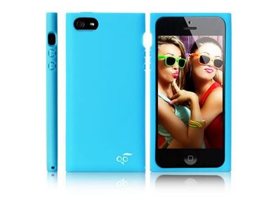 Varioo Silikon Case iPhone 5 Blau, Blue Handytasche , Handy Schutz,