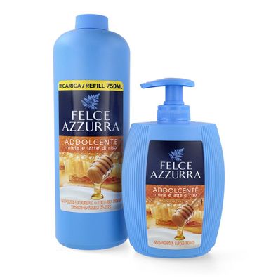 Paglieri Felce Azzurra Addolcente Flüssigseife 300 ml Spender + 750 ml Refill