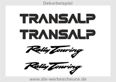 Honda Transalp 600 - Rally Touring passende Aufkleber Sticker - Classic Bike