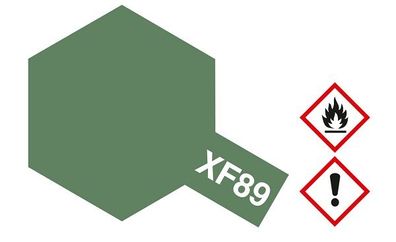 Tamiya 81789 - Acryl Farbe - XF-89 Dunkelgrün 2 Matt 10ml - Neu