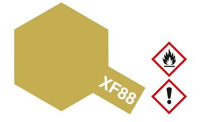Tamiya 81788 - Acryl Farbe - XF-88 Dunkelgelb 2 Matt 10ml - Neu