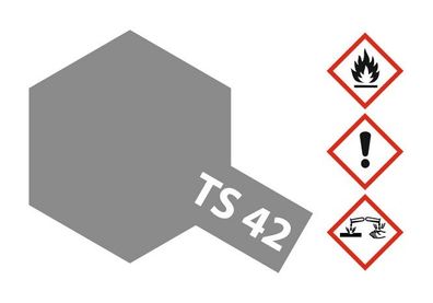Tamiya 85042 - Acryl Spray Farbe - - Ts-42 Hell Gun Metall Seidenmat