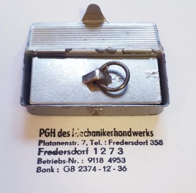 DDR Stempelplatte PGH des Mechanikerhandwerks