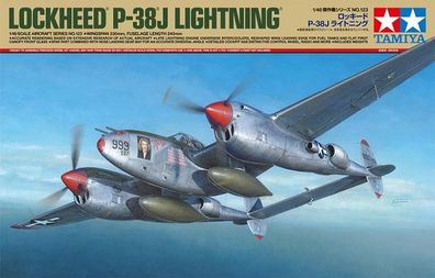 Tamiya 61123 - 1/48 WWII US Lockheed P-38J Lightning - Neu