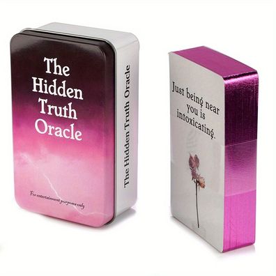 The Hidden Truth Independent Oracle Cards In A Tin Box, Gilt Edge, Tarot Deck