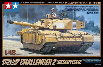 Tamiya 32601 - 1/48 Brit. KPz Challenger 2 (Wüste) - Neu