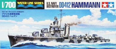 Tamiya 31911 - 1/700 Wl U.S. Navy Destroyer Dd412 Hammann - Neu