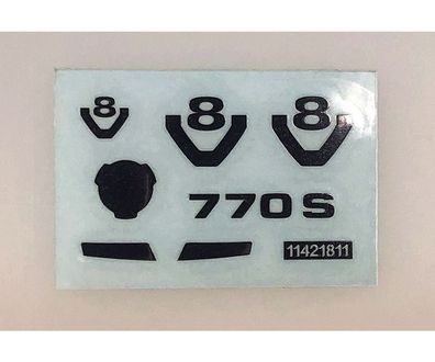 Tamiya 311421811 - Metall-Transf. Sticker Scania S770 56368