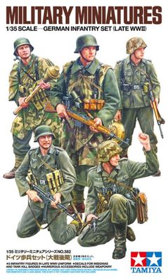 Tamiya 35382 - 1:35 WWII Figurenset Dt. Infanterie 1943-45 (5) - Neu