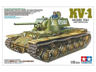Tamiya 35372 - 1/35 WWII Russian Heavy Tank KV-1 Model 1941 (Early Prod.) - Neu