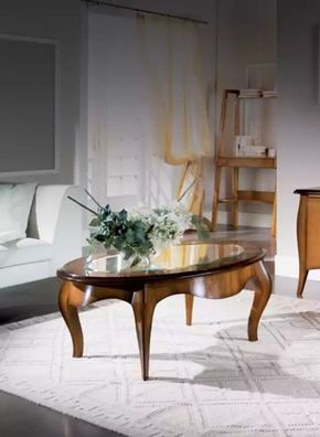 Couchtisch Design Tische Holz Tisch Luxus Wohnzimmer Möbel 125x70 Neu