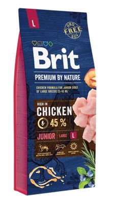 Brit Premium by Nature Junior L Chicken 15kg. Trockenfutter